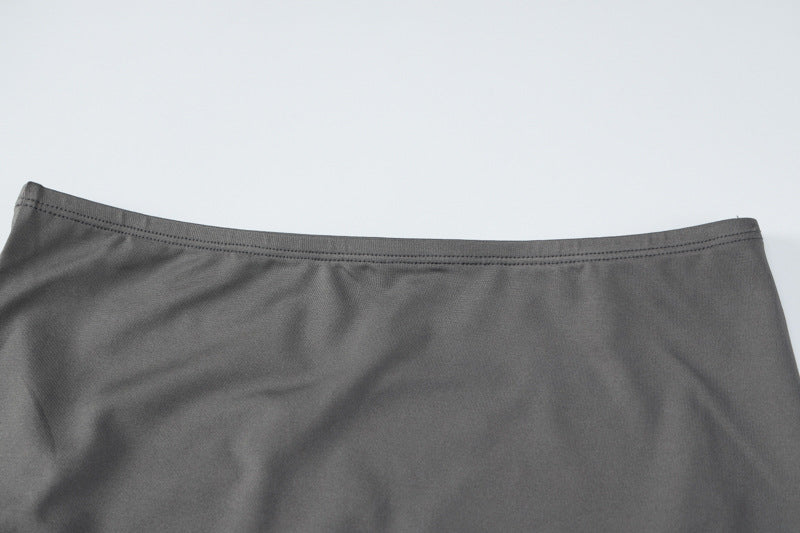 Fitted Style Long Sleeve Shirt With Skirt Body Fit Sets For Women