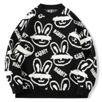 Trend Rabbit Year Sweater Couple Thickened Sweater For Female