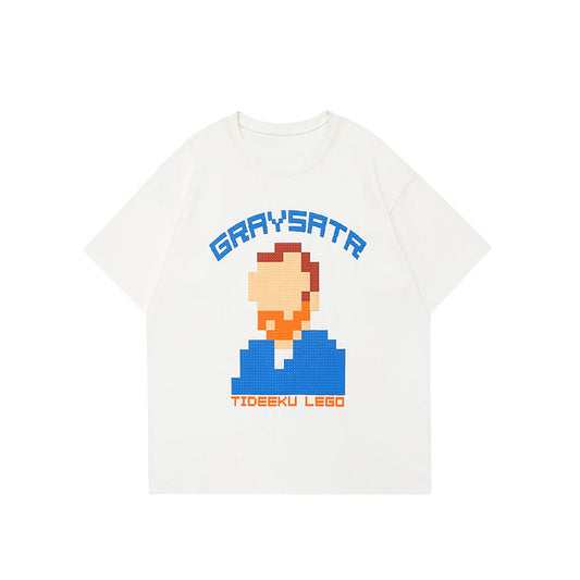 Van Gogh Clothes Vintage Print Fashion Brand Short-Sleeved Round Neck T-Shirt