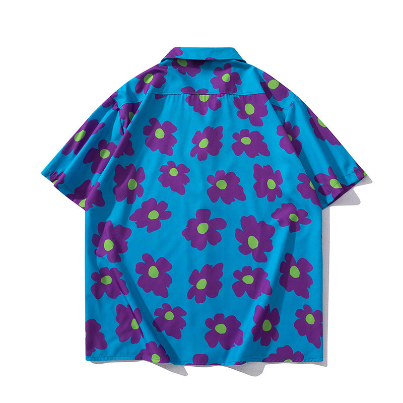 Full Print Short-Sleeved Shirt New Fashion Brand Style Full Print