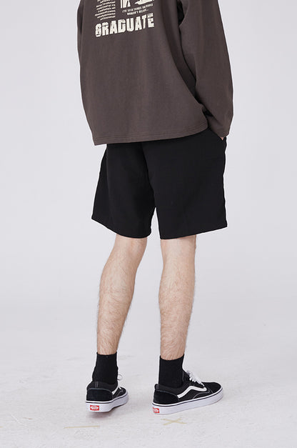 Summer New Solid Color Small Dress Pants Couples With Ins Shorts Men Loose Tide