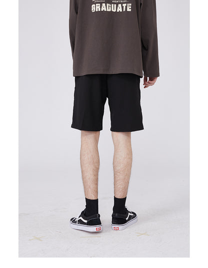 Summer New Solid Color Small Dress Pants Couples With Ins Shorts Men Loose Tide