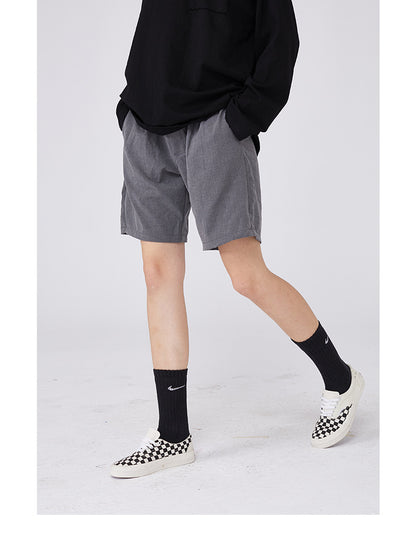 Summer New Solid Color Small Dress Pants Couples With Ins Shorts Men Loose Tide