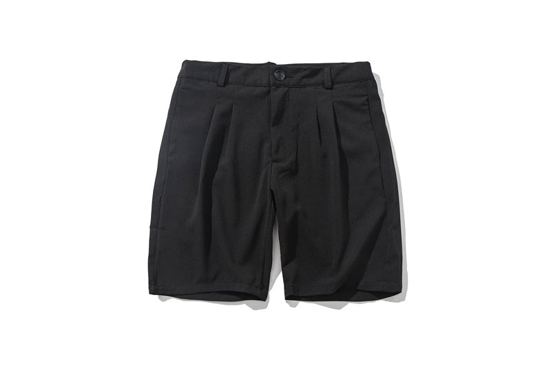 Summer New Solid Color Small Dress Pants Couples With Ins Shorts Men Loose Tide