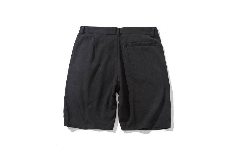 Summer New Solid Color Small Dress Pants Couples With Ins Shorts Men Loose Tide