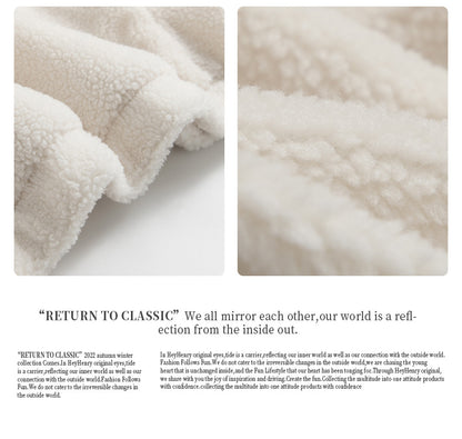 Autumn And Winter Hooded Thick Dog Ears Hoodie Cute Soft Waxy Couple Wear Loose Coat Trend