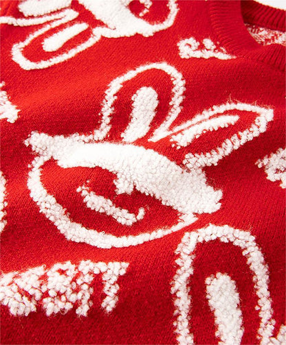 Trend Rabbit Year Sweater Couple Thickened Sweater For Female