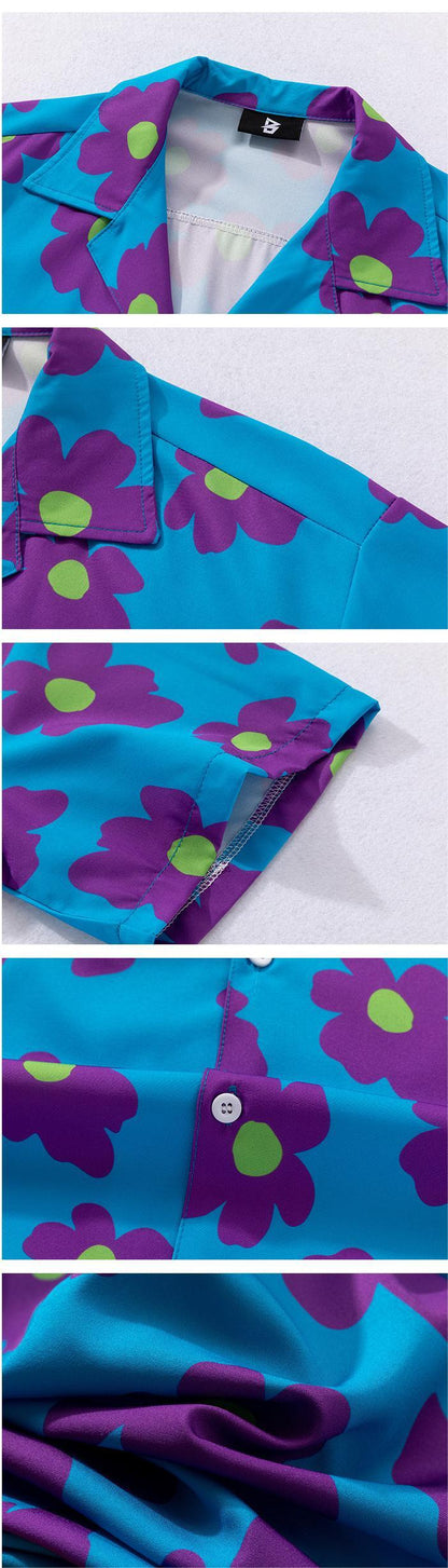 Full Print Short-Sleeved Shirt New Fashion Brand Style Full Print