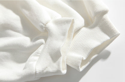 Autumn And Winter Plus Fleece Hooded Couple Hoodie Loose Korean Bf Print Lazy Port Style Casual Coat