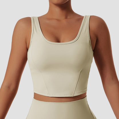 Recycle Material Gym Wear Aactive Wear Seamless Yoga Crop Top Basic Style For Women