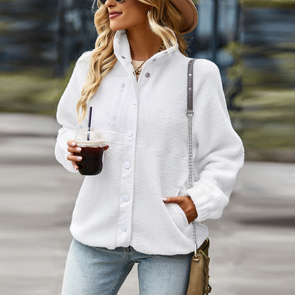 Casual Jacket Sherpa Fleece Style New Design For Women
