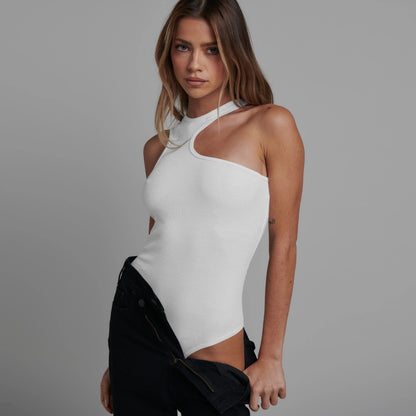 Sexy One Piece Body Suit Rib Material Sexy Style Crop Top For Women