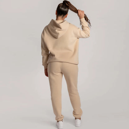 Oversized Hoodie With Pants Sets With Warm Fleece Lining For Unisex