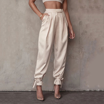 New Stylish Fashion Design Silky Material Sexy Pants For Women