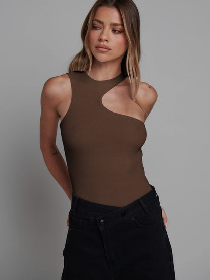 Sexy One Piece Body Suit Rib Material Sexy Style Crop Top For Women