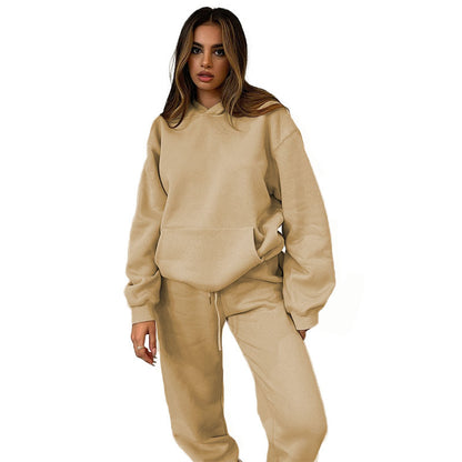Solid Color Leisure Wear Comfortable Customized Support Hoodie For Women