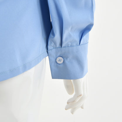 Pleated Stylish Professional Office Lady Shirt Style For Women