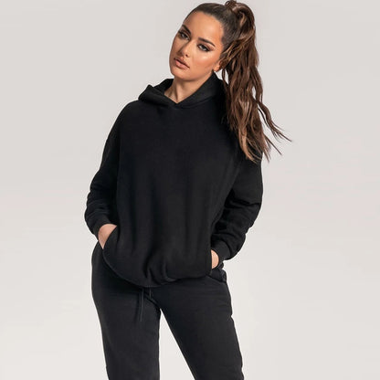 Oversized Hoodie With Pants Sets With Warm Fleece Lining For Unisex