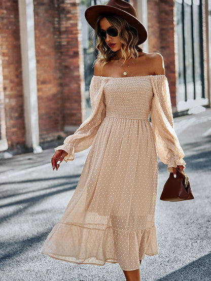 Elegant Style Stylish Texture Long Dress For Women