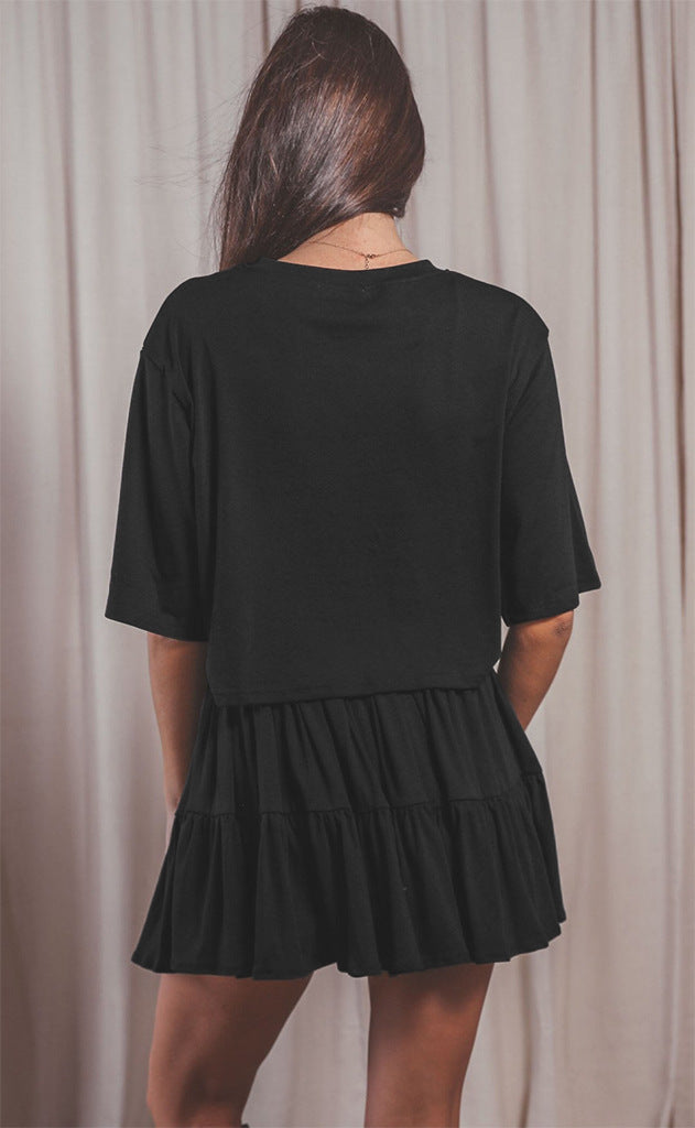 Long Sleeve Top With Pleated Skirt Sets Leisure Sets For Women