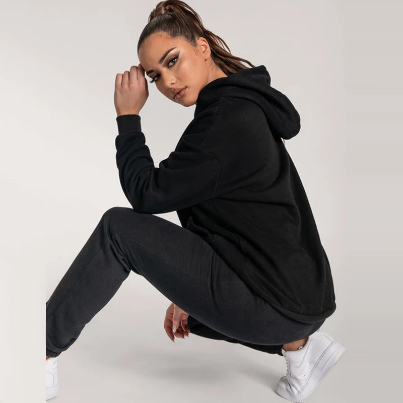 Oversized Hoodie With Pants Sets With Warm Fleece Lining For Unisex