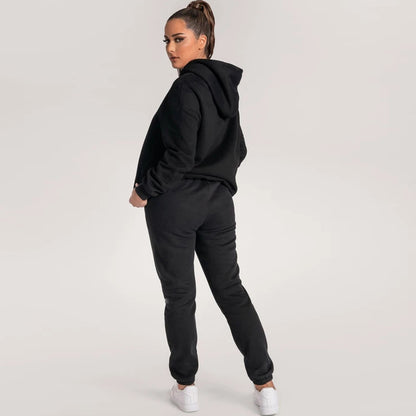 Oversized Hoodie With Pants Sets With Warm Fleece Lining For Unisex