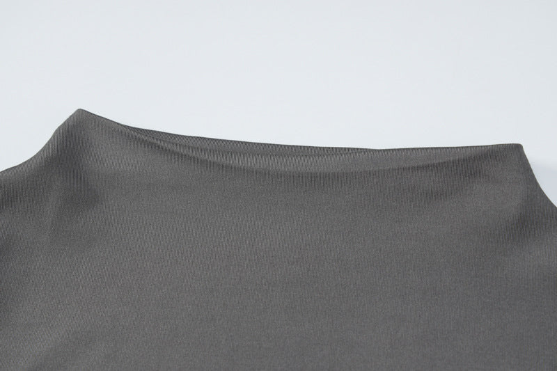 Fitted Style Long Sleeve Shirt With Skirt Body Fit Sets For Women