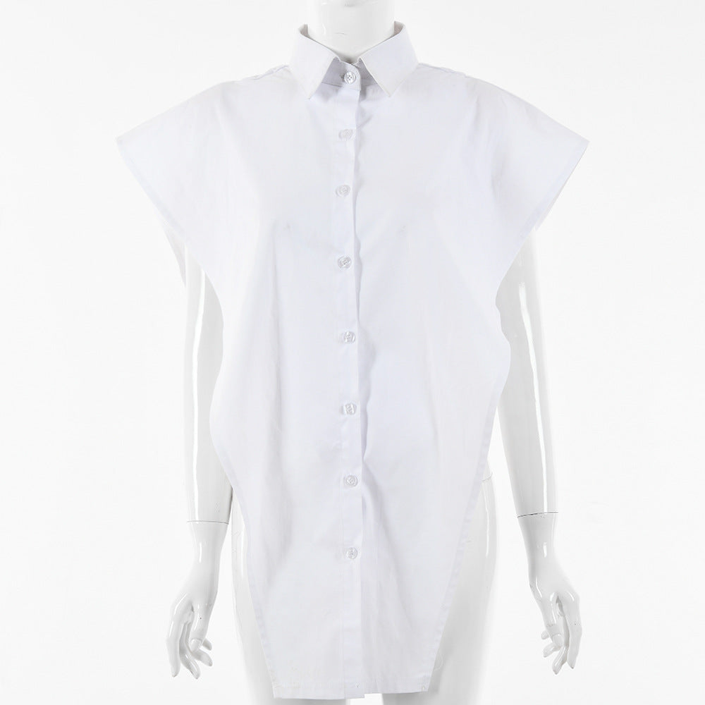 Sleeveless Cotton Trendy New Design Sexy Shirt For Women