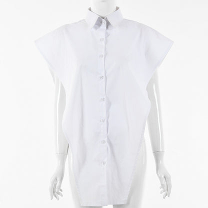 Sleeveless Cotton Trendy New Design Sexy Shirt For Women