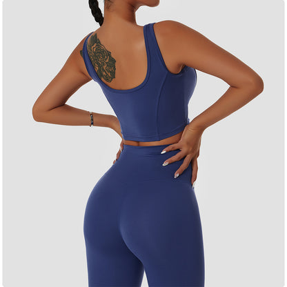 Recycle Material Gym Wear Aactive Wear Seamless Yoga Crop Top Basic Style For Women