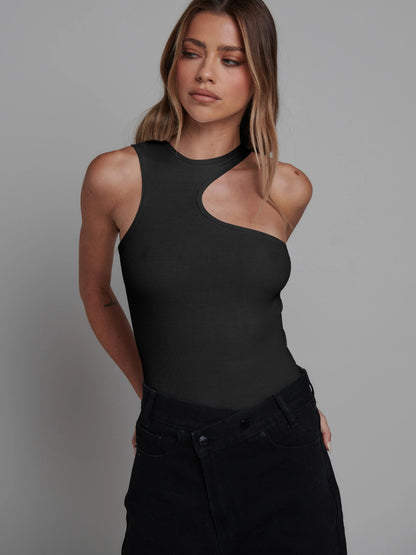Sexy One Piece Body Suit Rib Material Sexy Style Crop Top For Women