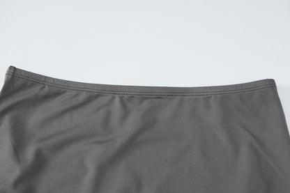 Fitted Style Long Sleeve Shirt With Skirt Body Fit Sets For Women