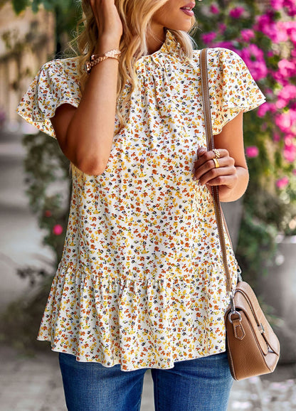 Women's Dress Summer New Floral Print Women's Top Holiday Fashihon Dress