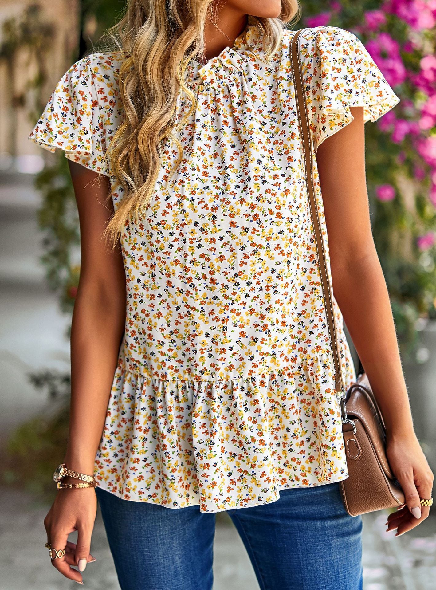 Women's Dress Summer New Floral Print Women's Top Holiday Fashihon Dress