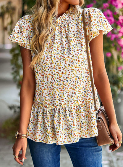 Women's Dress Summer New Floral Print Women's Top Holiday Fashihon Dress