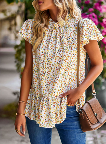 Women's Dress Summer New Floral Print Women's Top Holiday Fashihon Dress