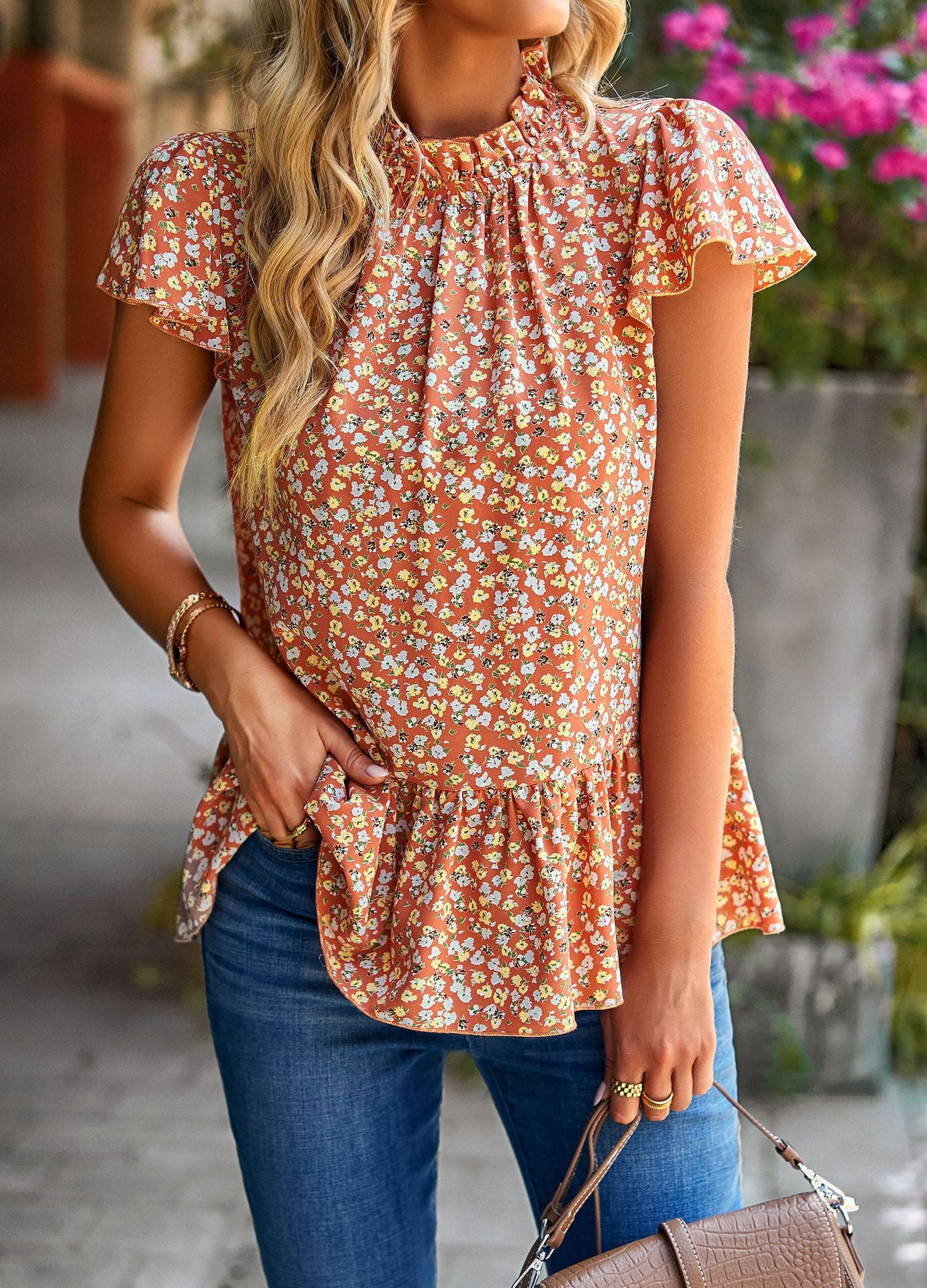 Women's Dress Summer New Floral Print Women's Top Holiday Fashihon Dress