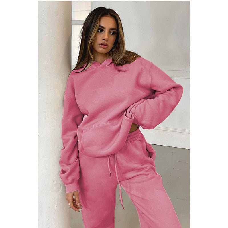 Solid Color Leisure Wear Comfortable Customized Support Hoodie For Women