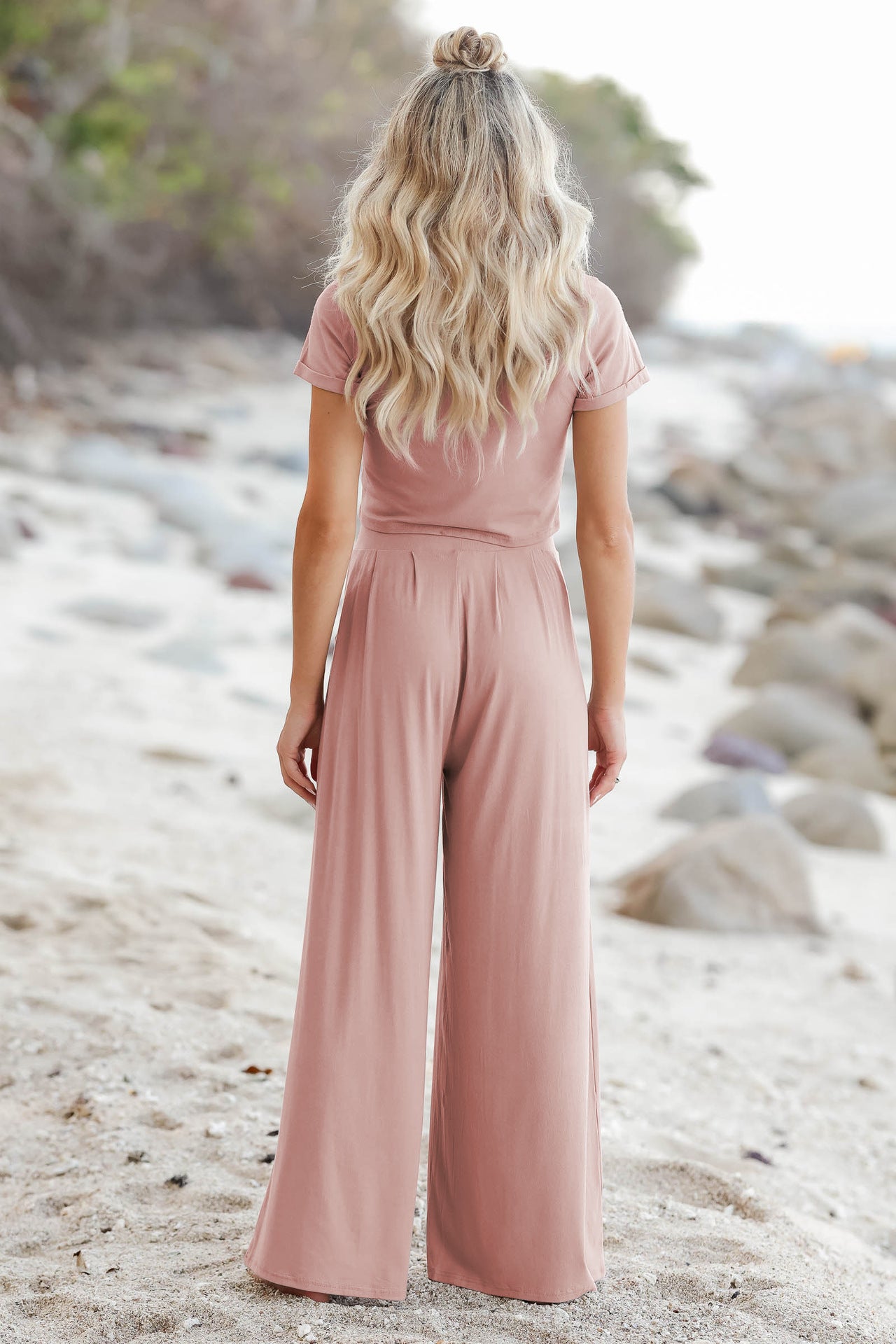 Leisure Wear Tshirt With Pants Comfortable Material Home Wear Sest For Women