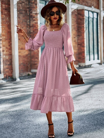 Elegant Style Stylish Texture Long Dress For Women