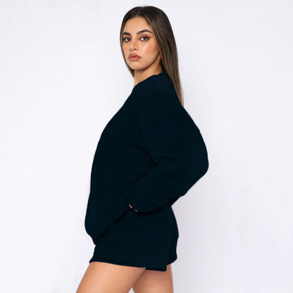 French Terry Material Sweatshirt With Shorts High Qaulity Sets Tracksuits For Women