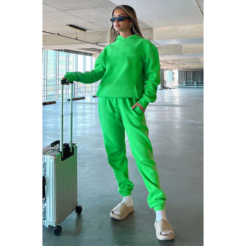 Solid Color Leisure Wear Comfortable Customized Support Hoodie For Women
