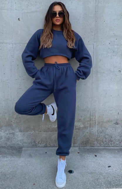 Hot Sale Color Customized Support High Qaulity Comfortable Long Sets Tracksuit For Women