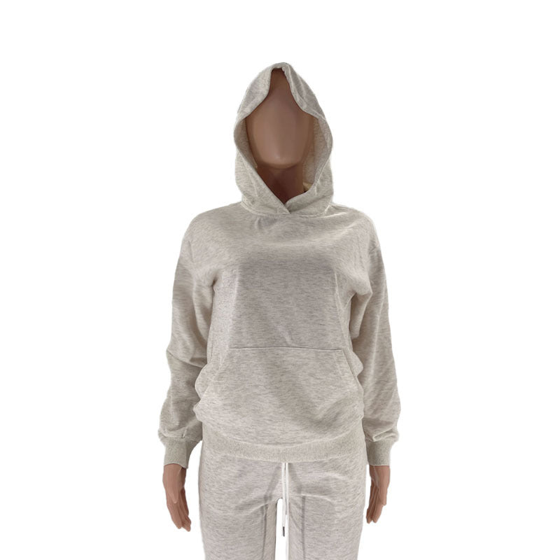 Solid Color Leisure Wear Comfortable Customized Support Hoodie For Women