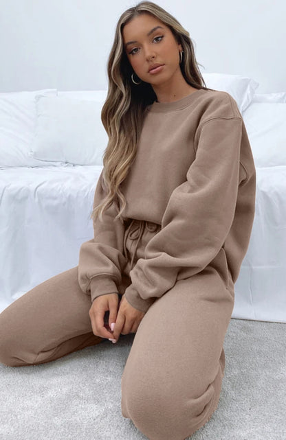Hot Sale Color Customized Support High Qaulity Comfortable Long Sets Tracksuit For Women