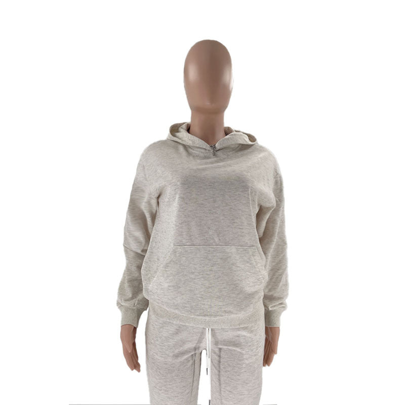 Solid Color Leisure Wear Comfortable Customized Support Hoodie For Women