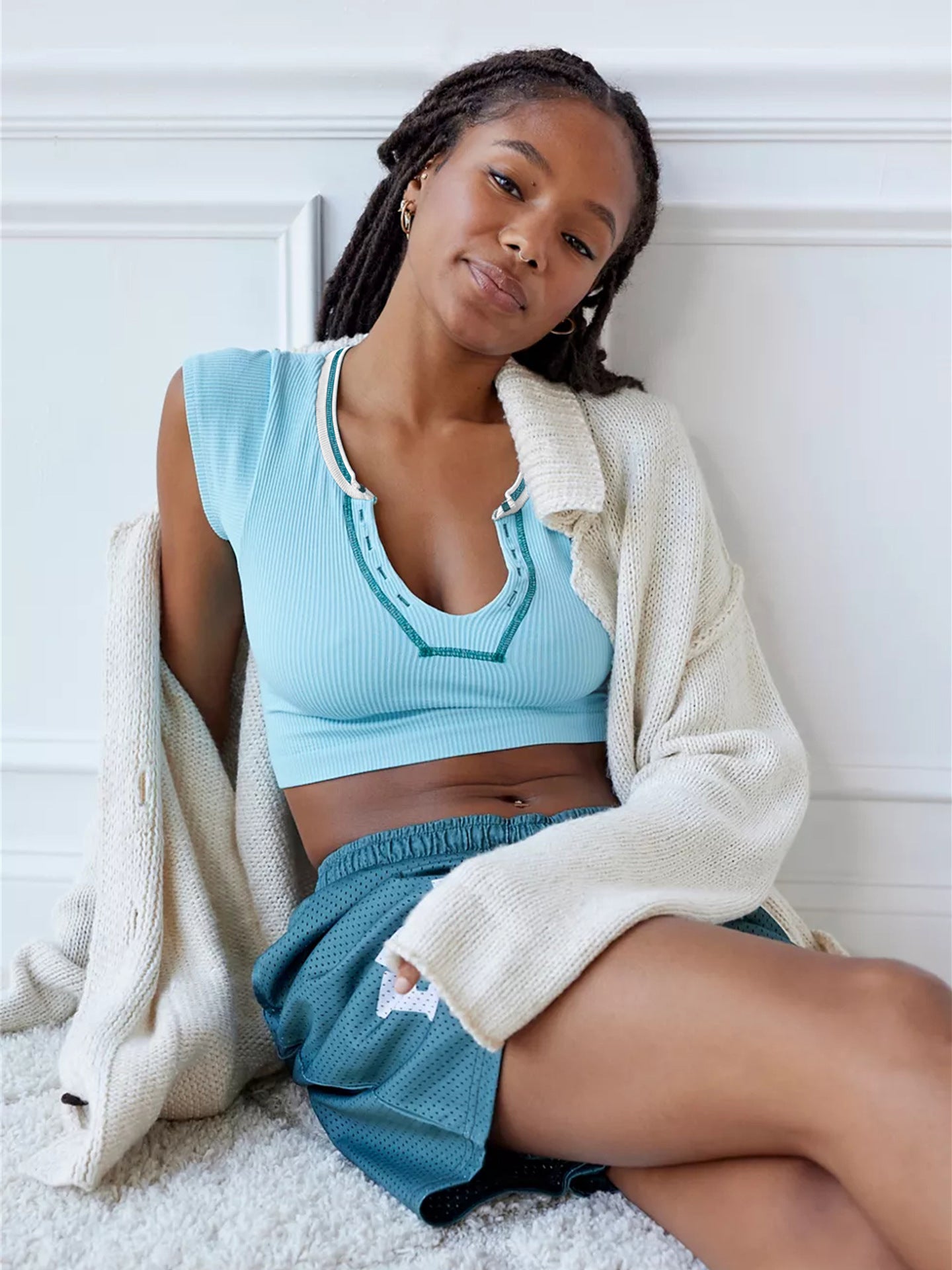 Sexy Low Cut Crop Top Tshirt High Quality For Women